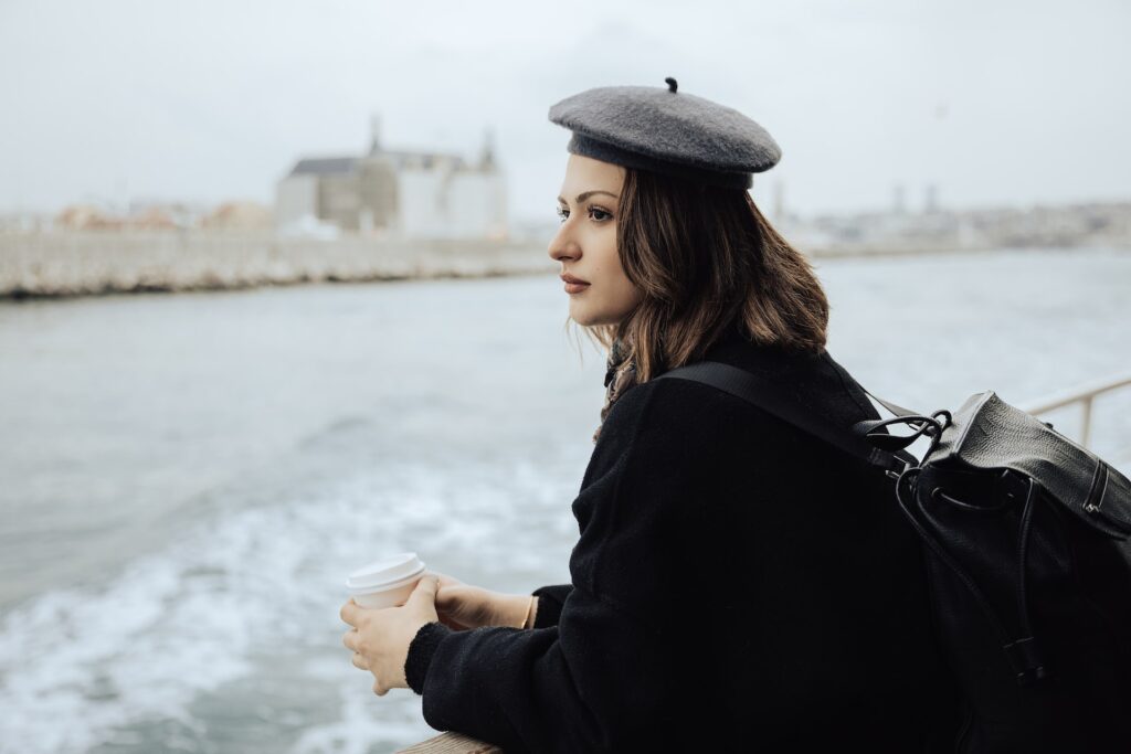 woman on business trip